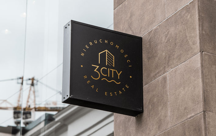 3 city, nieruchomości, logo, corporate identity, CI, identyfikacja wizualna, grafik, graphic designer