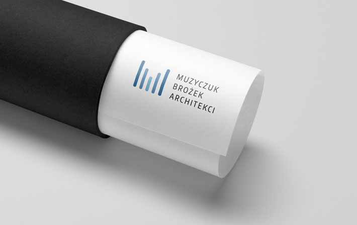 Muzyczuk Brożek, architekci, logo, corporate identity, CI, identyfikacja wizualna, grafik, graphic designer
