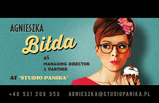 Studio Panika, wizytówki, folder reklamowy,  layout, ulotki, logo, web design, identyfikacja wizualna, corporate identity, grafik, graphic desig