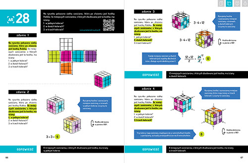 Prosta matma - geometria, zbiór zadań, layout, logo, web design, identyfikacja wizualna, corporate identity, grafik, projekty graficzne 