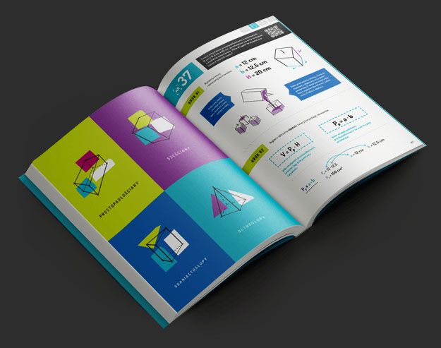 Prosta matma - geometria, zbiór zadań, layout, logo, web design, identyfikacja wizualna, corporate identity, grafik, projekty graficzne 