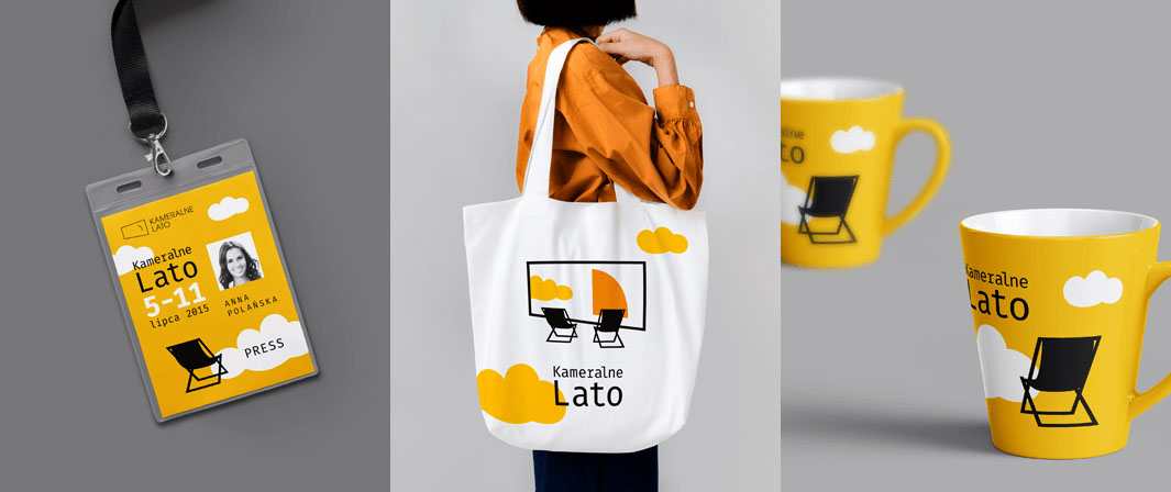 Kameralne Lato, festiwal filmowy, folder, layout, ulotki, logo, web design, corporate identity, grafik, graphic designer